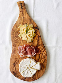Charcuterie Board with Handle & Optional Leather Strap — 40 or 50cm