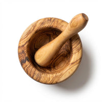 Olive Wood Mortar and Pestle 15cm