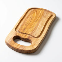 Charcuterie Board 30cm with Carved Handle & Juice Groove