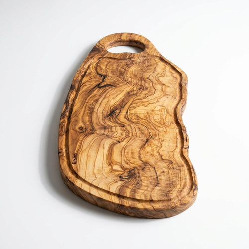 Large Charcuterie Board with Carved Handle & Juice Groove — 40 or 50cm