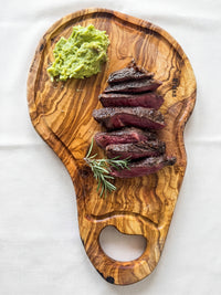 Large Charcuterie Board with Carved Handle & Juice Groove — 40 or 50cm