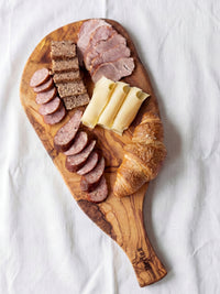 Charcuterie Board with Handle & Optional Leather Strap — 40 or 50cm
